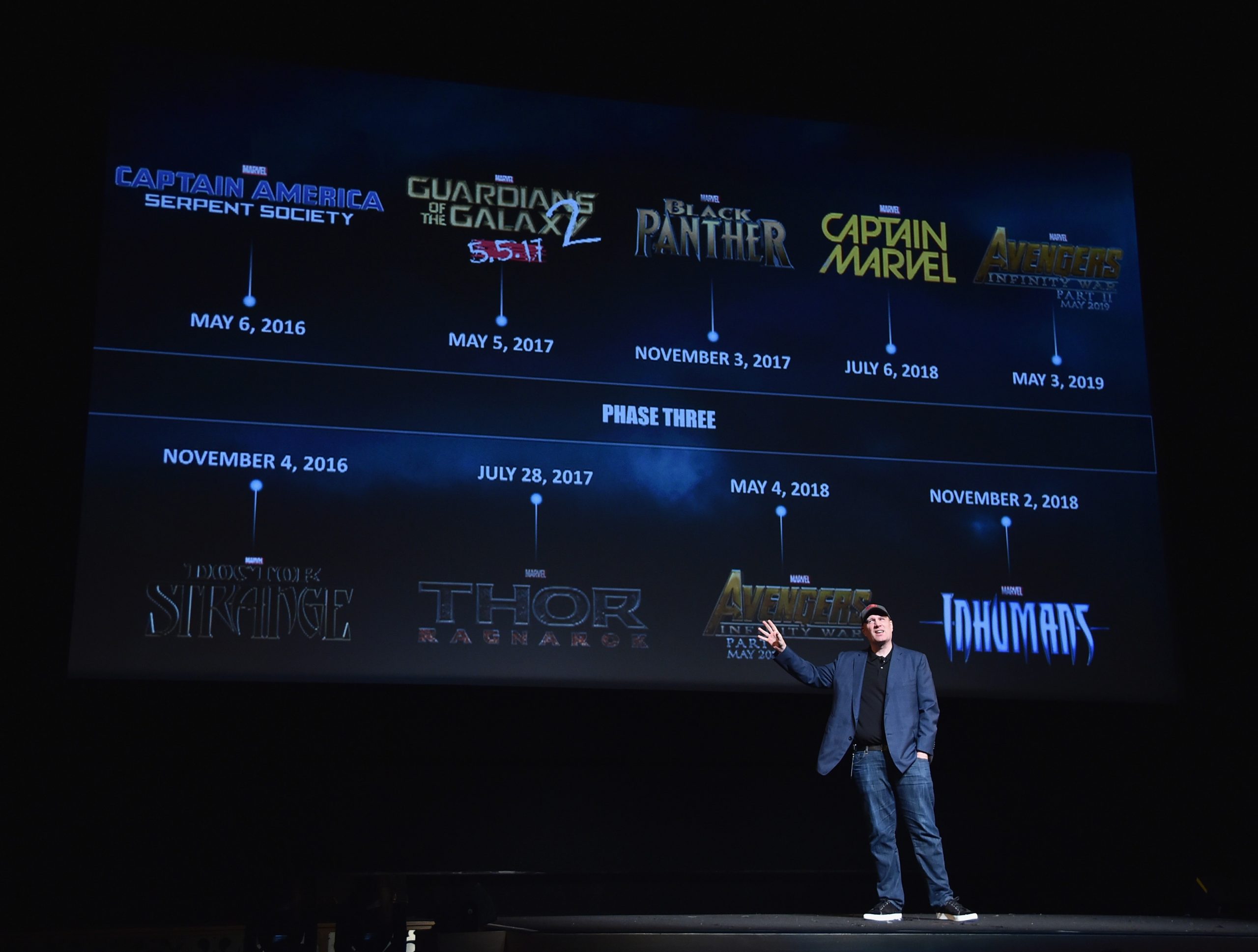 Kevin Feige presenta la fase 3 de Marvel y la planificacion de sus peliculas